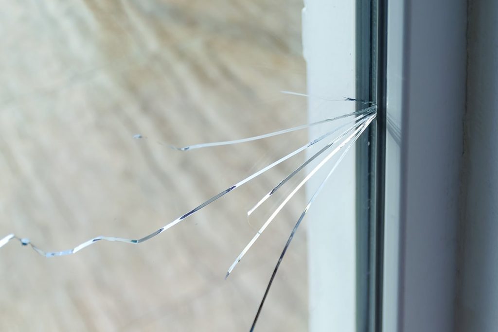 broken window pane