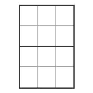 Colonial window grid pattern